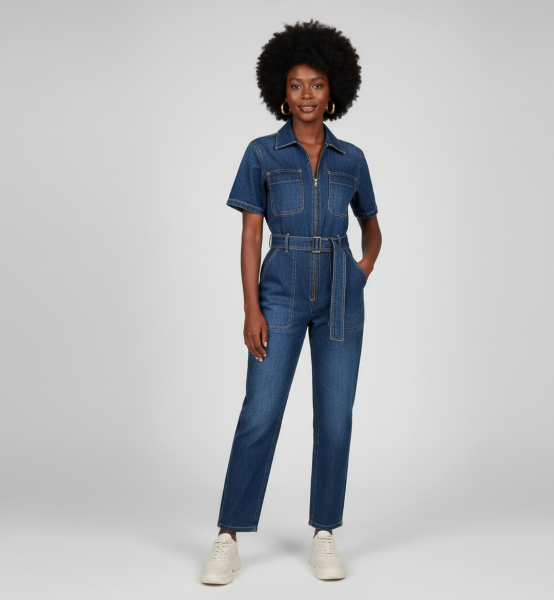 Women's Retro Style Jumpsuit | Denim