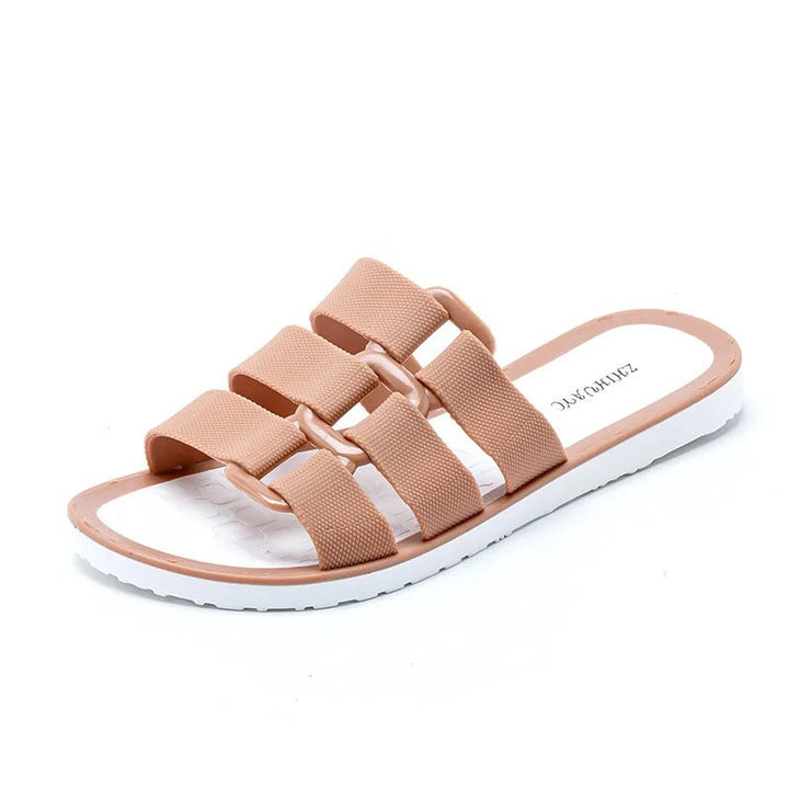 Women's buckle strap beach comfortable sandals