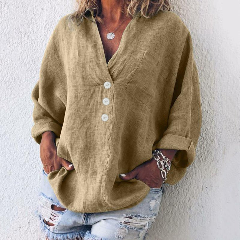 Lanessa | Women's Cotton Linen Relaxed Knit Sweater
