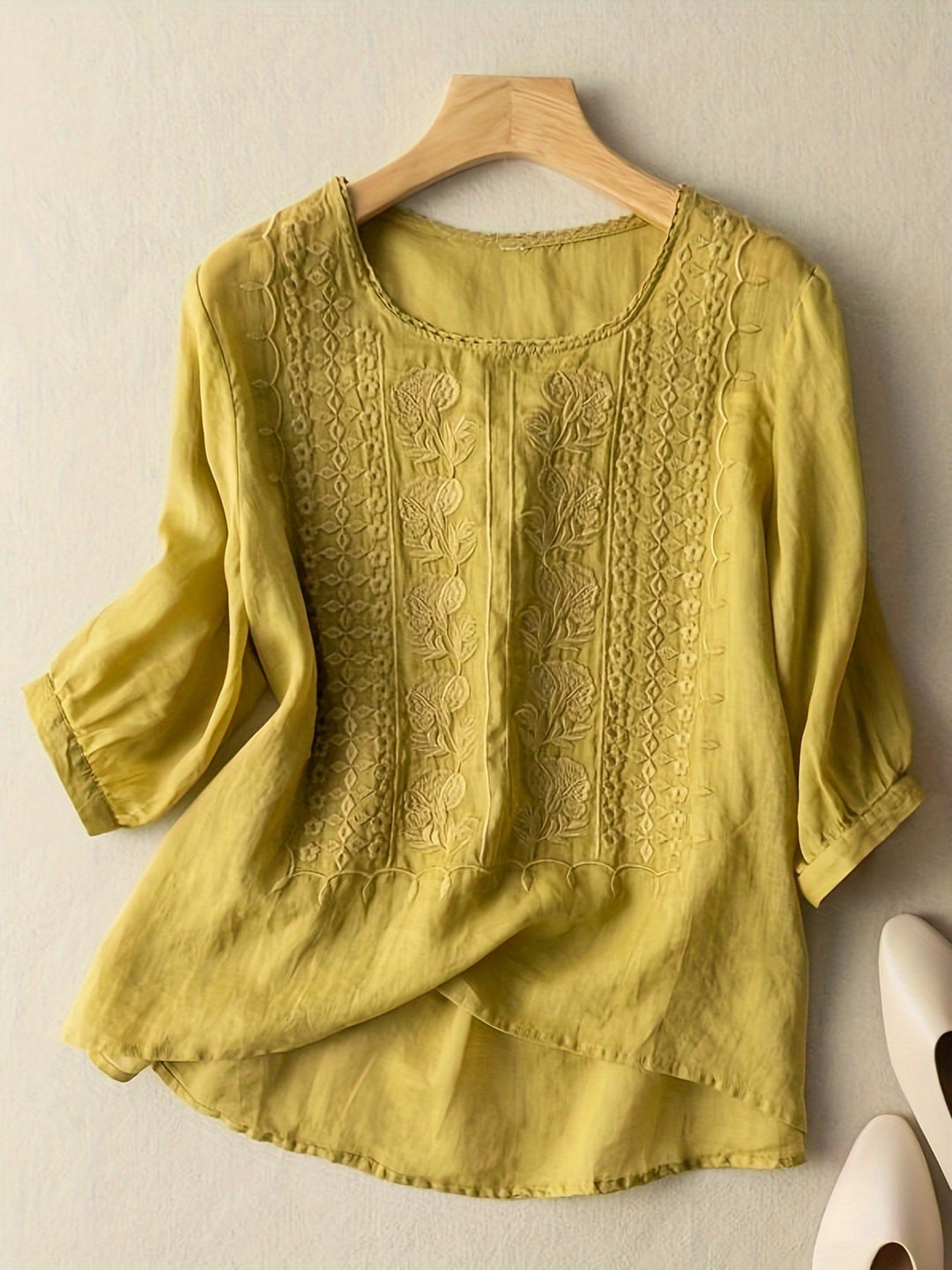 Isadora | Women's Embroidered Cotton Blouse