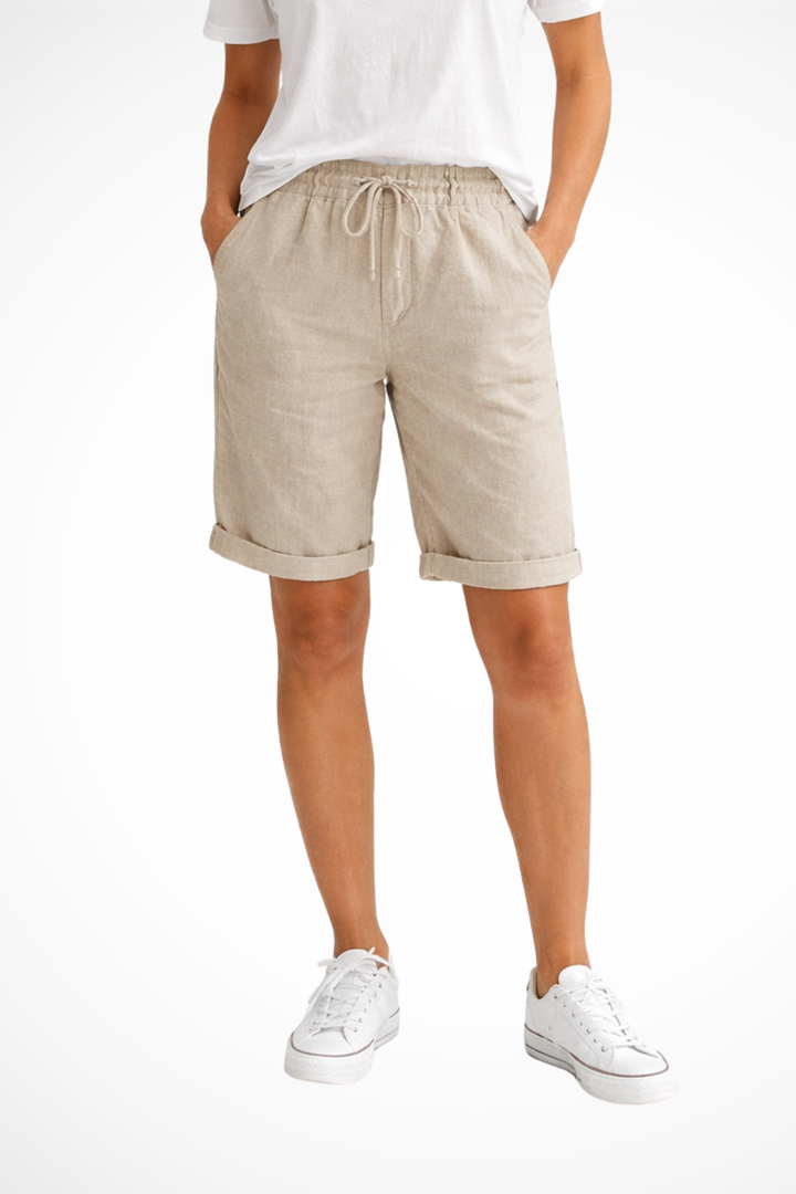 Hazel | Women's Relaxed Linen Capri Pant