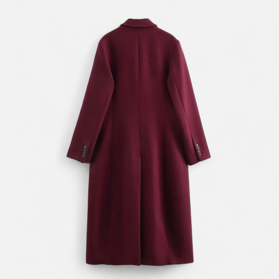 Women's Elegant Collared Trench Coat