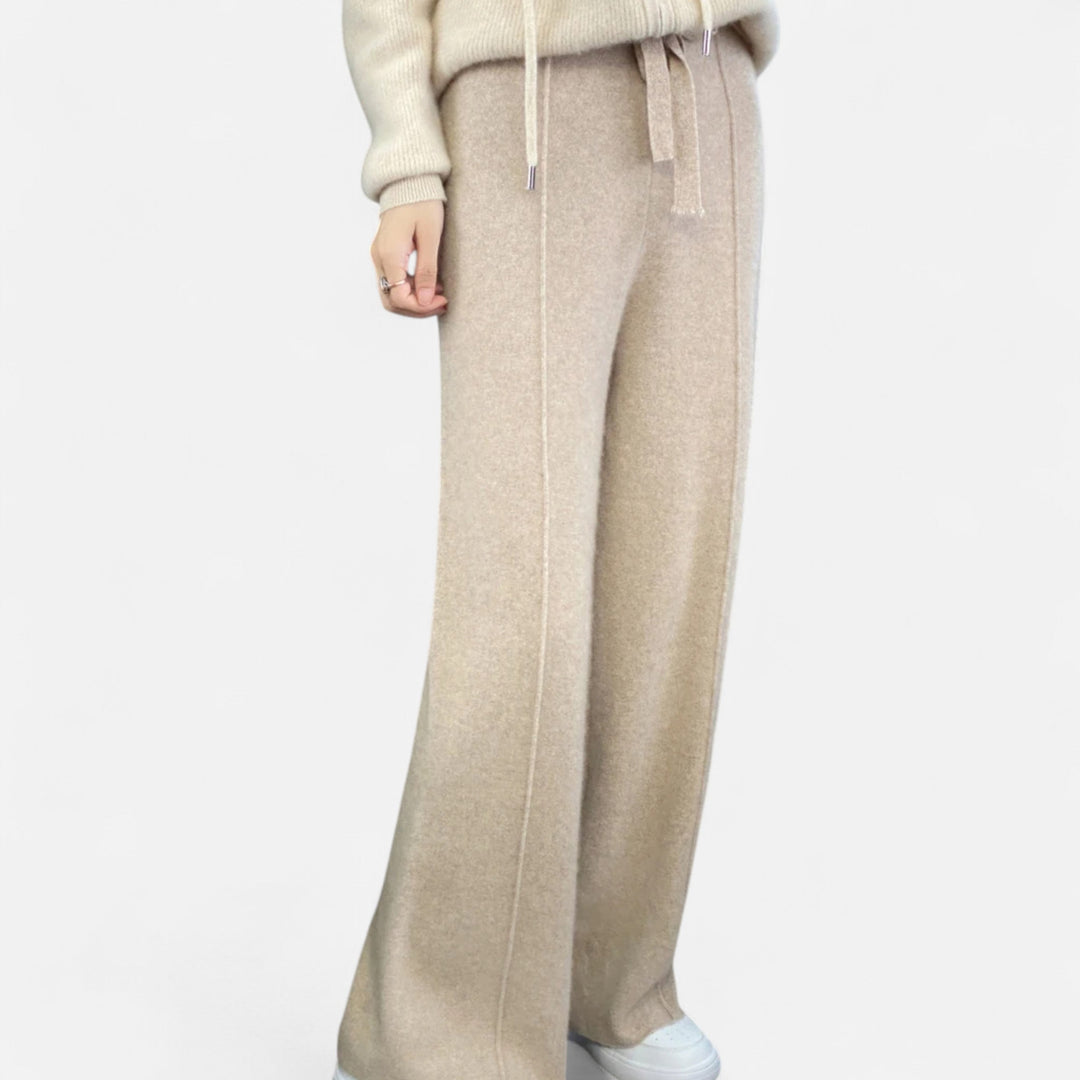 Women’s Wool Wide-Leg Knit Trousers