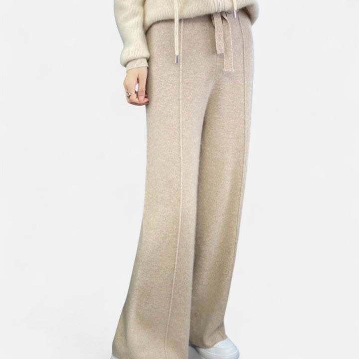 Women’s Wool Wide-Leg Knit Trousers