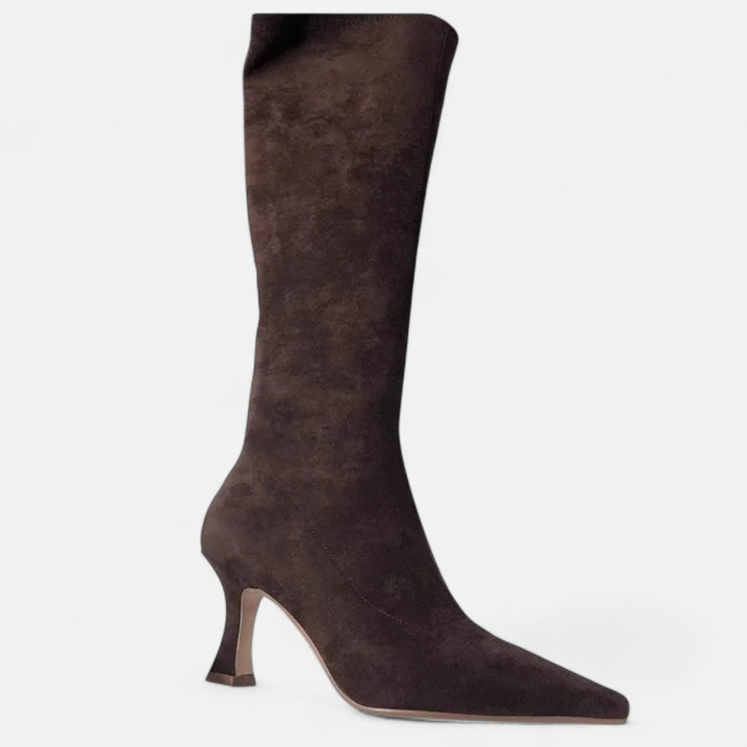 Women’s Suede High Heeled Boots