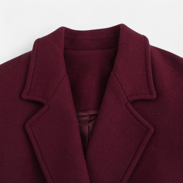 Women's Elegant Collared Trench Coat