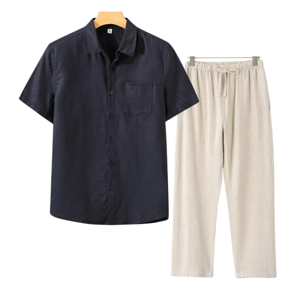 Men's summer linen set