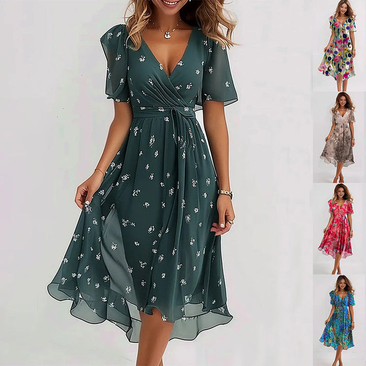 Flowy relaxed summer maxi dress for women | Grace -6