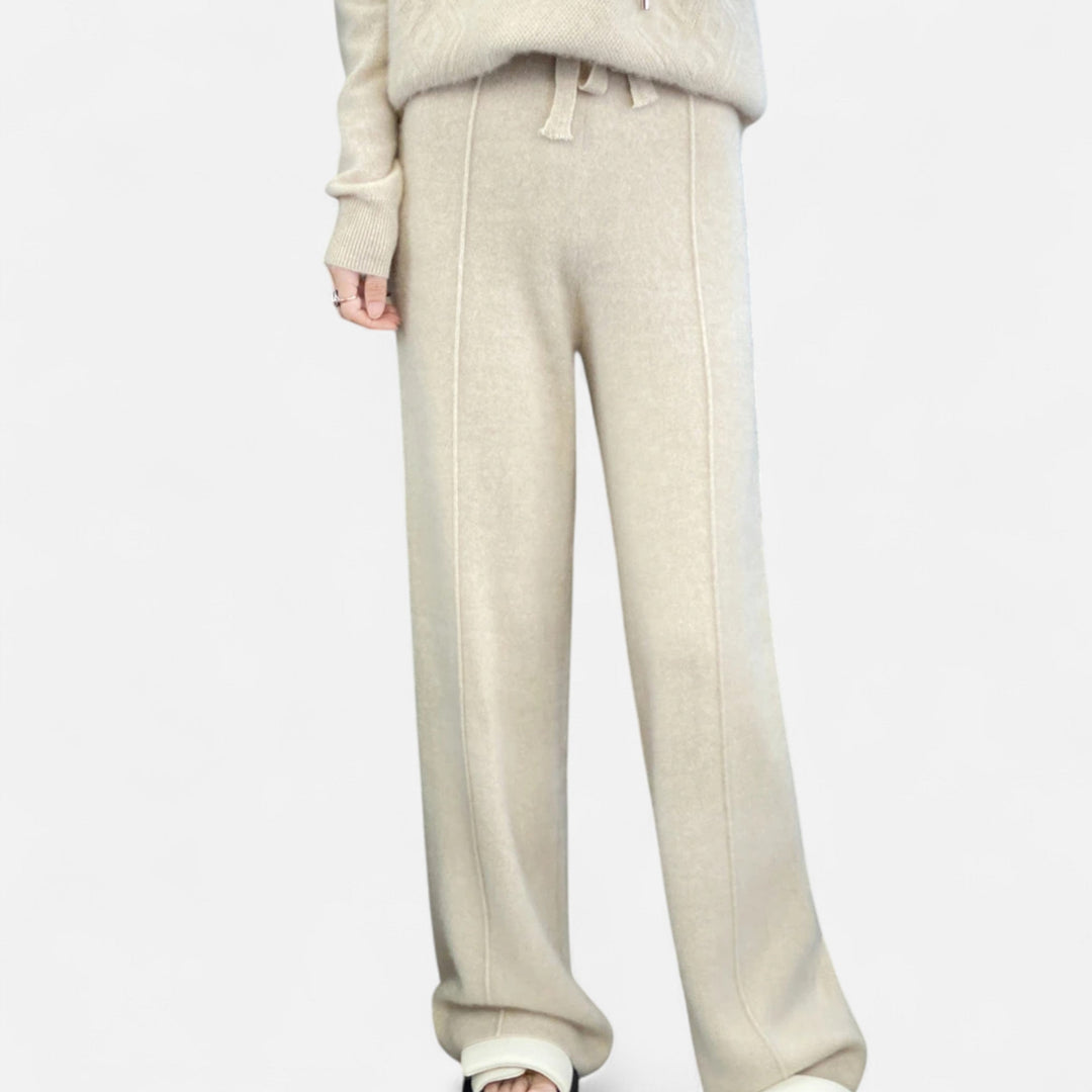 Women’s Wool Wide-Leg Knit Trousers