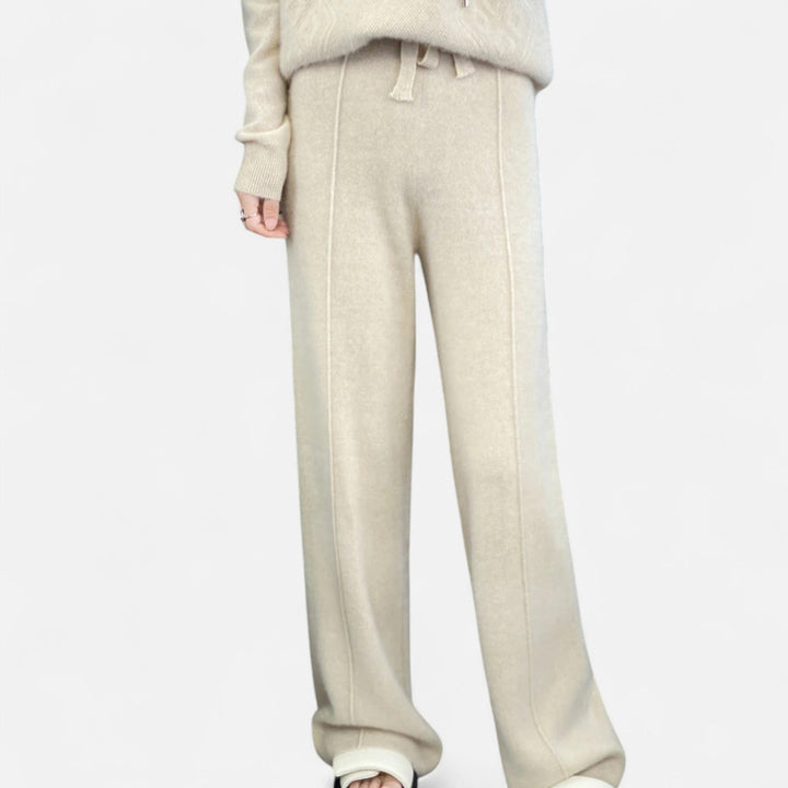 Women’s Wool Wide-Leg Knit Trousers