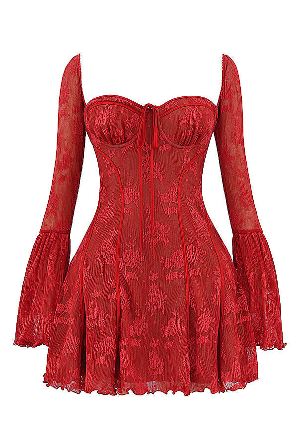 Women's lace corset dress