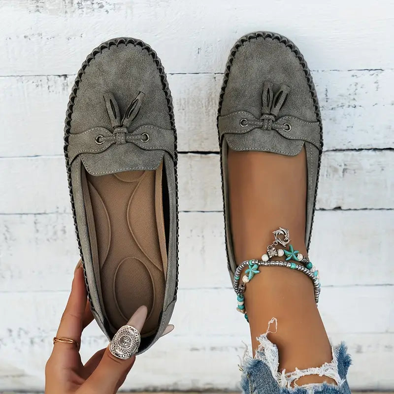 Comfortable soft slip-on moccasins for women | Lise -6