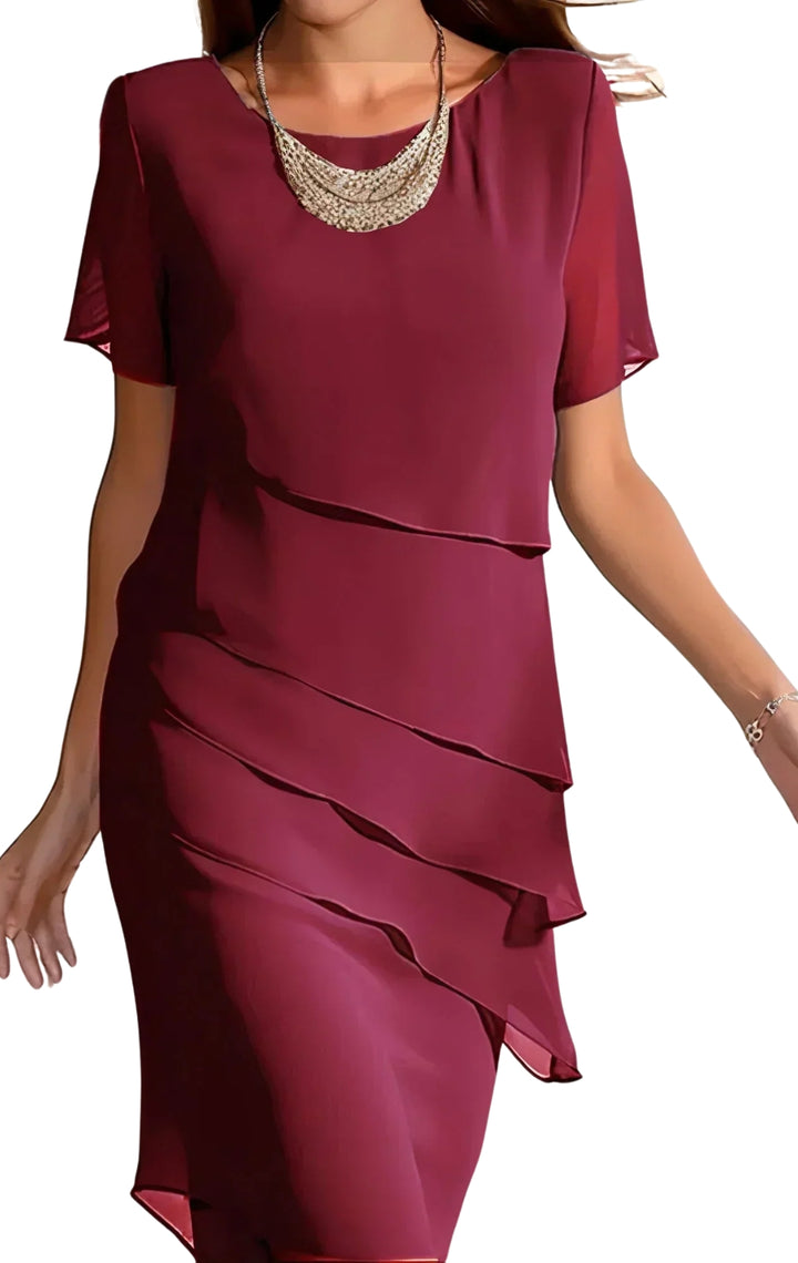 Elegant layered dress for women