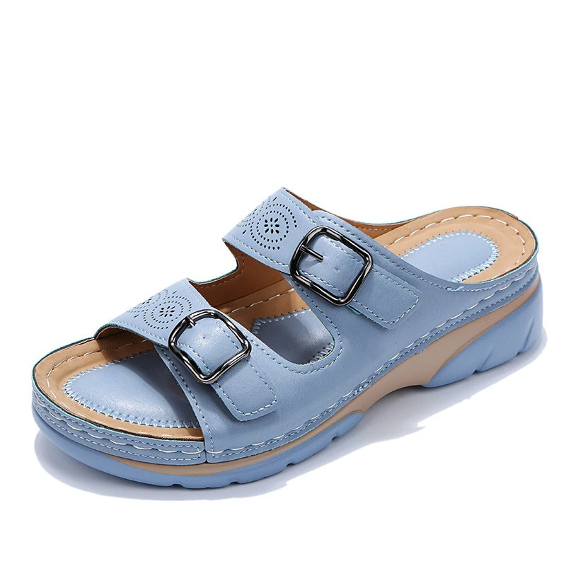 Orthopaedic leather comfort sandals for women | AussieSoles -8