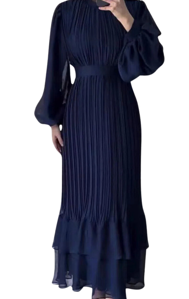 Women's pleated elegant dress