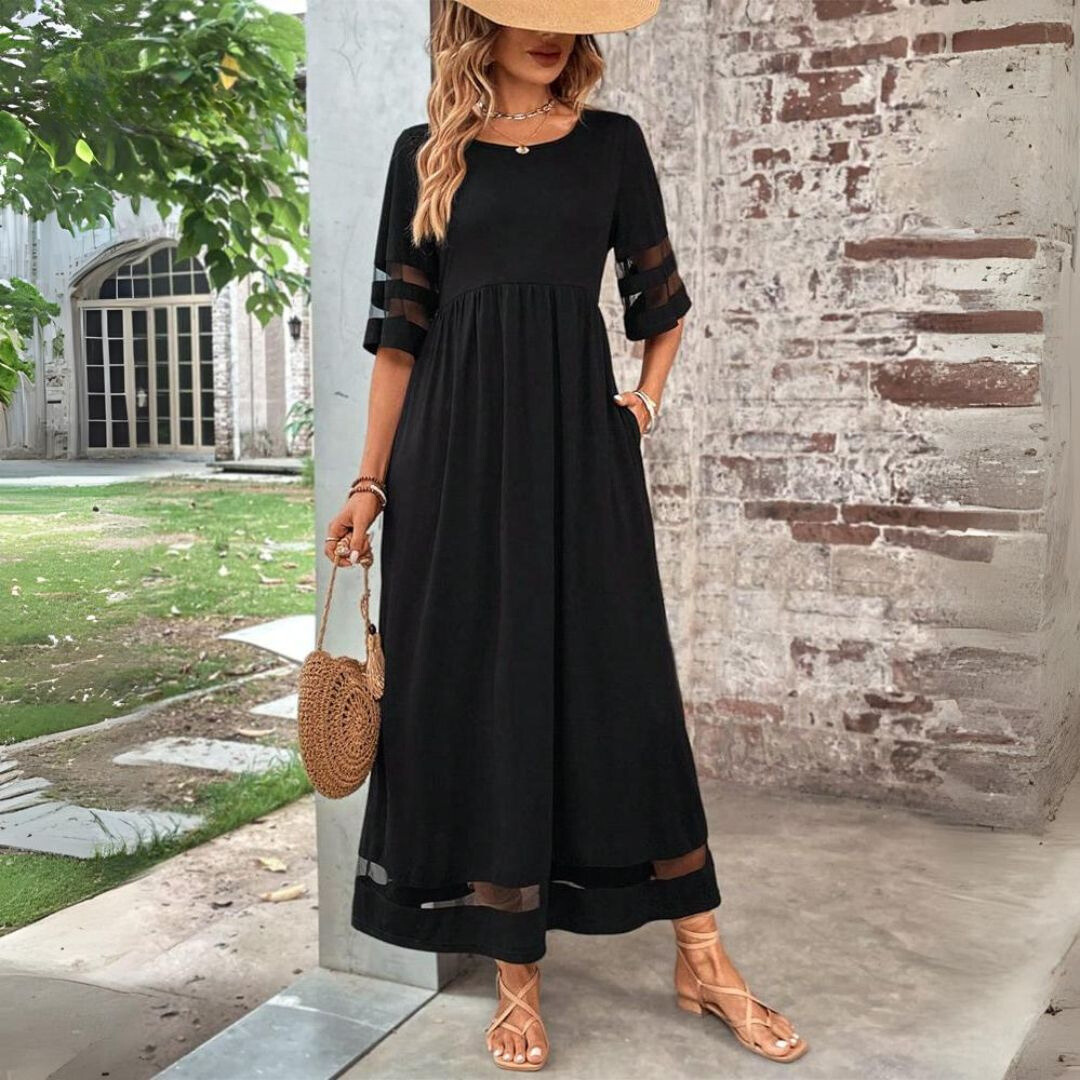 Flattering elegant everyday dress for women | Amandine -1