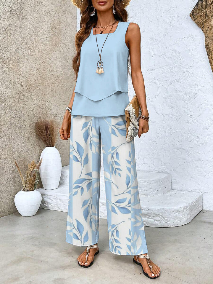 Elegant two-piece vacation set for women | Nora -1