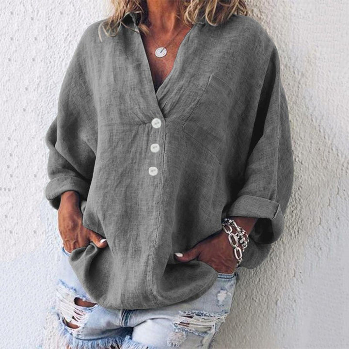 Lanessa | Women's Cotton Linen Relaxed Knit Sweater