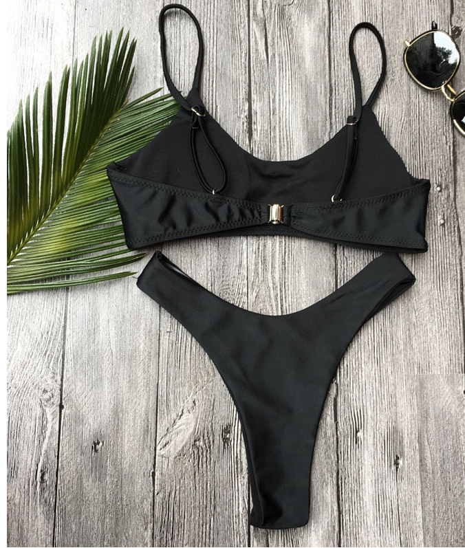 Plain Bikini Swimsuit For Women