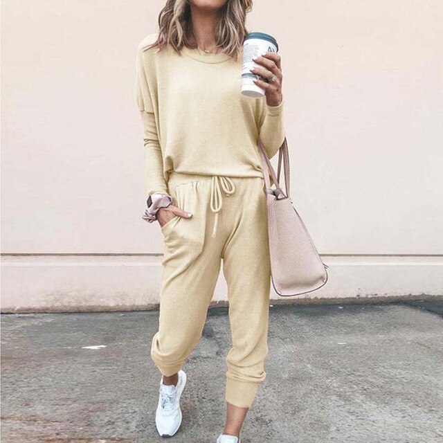 Ann | Women's Relaxed Fit Tapered Tracksuit Set