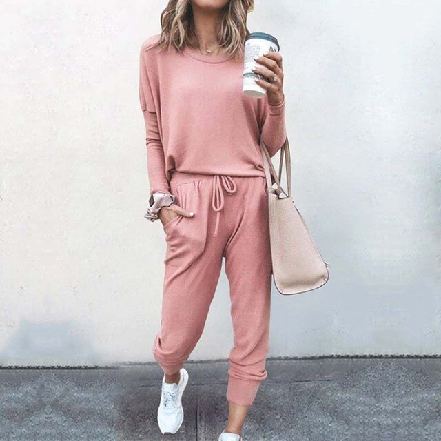 Ann | Women's Relaxed Fit Tapered Tracksuit Set