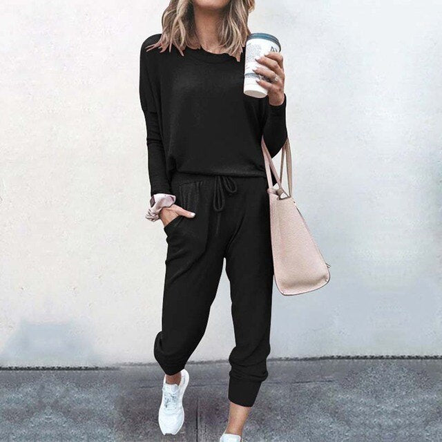 Ann | Women's Relaxed Fit Tapered Tracksuit Set
