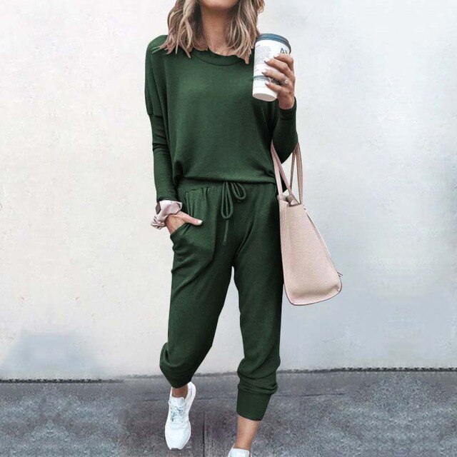 Ann | Women's Relaxed Fit Tapered Tracksuit Set
