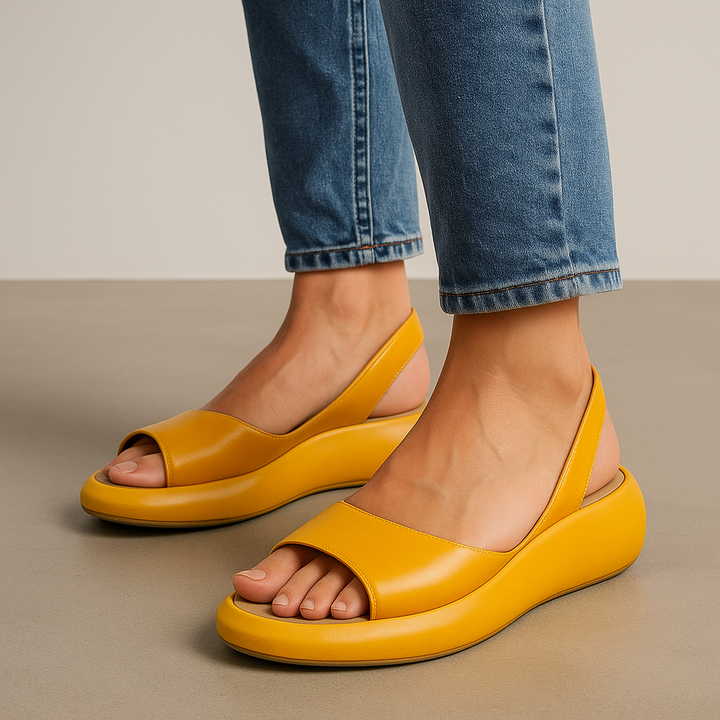 Orlena | Women's Open Toe Wedge Sandals with Straps
