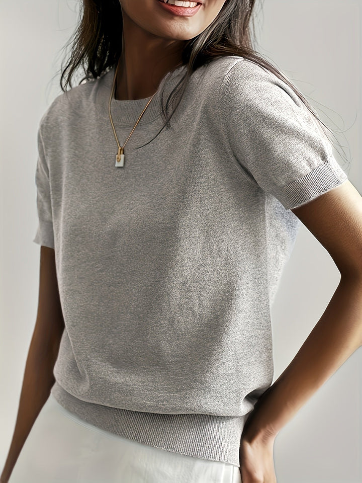 Elira | Women's Short Sleeve Viscose Knit Top