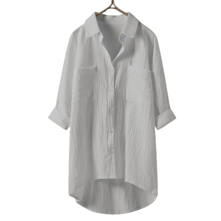 Shirt with button placket for women