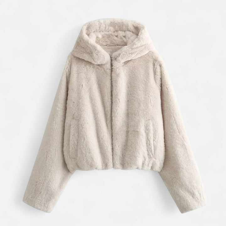 Women’s Loose Fit Luxe Hooded Faux Fur Coat