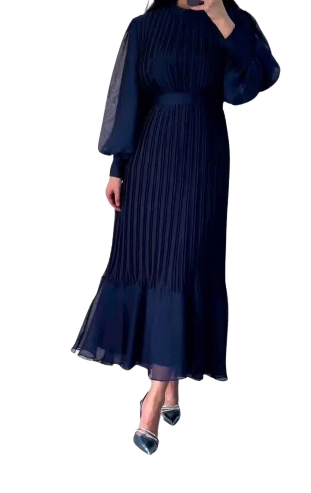 Women's pleated elegant dress