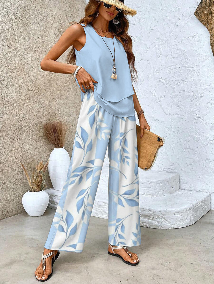 Elegant two-piece vacation set for women | Nora -4