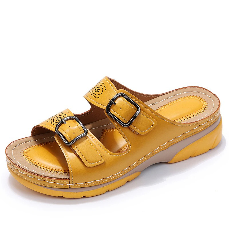 Orthopaedic leather comfort sandals for women | AussieSoles -7