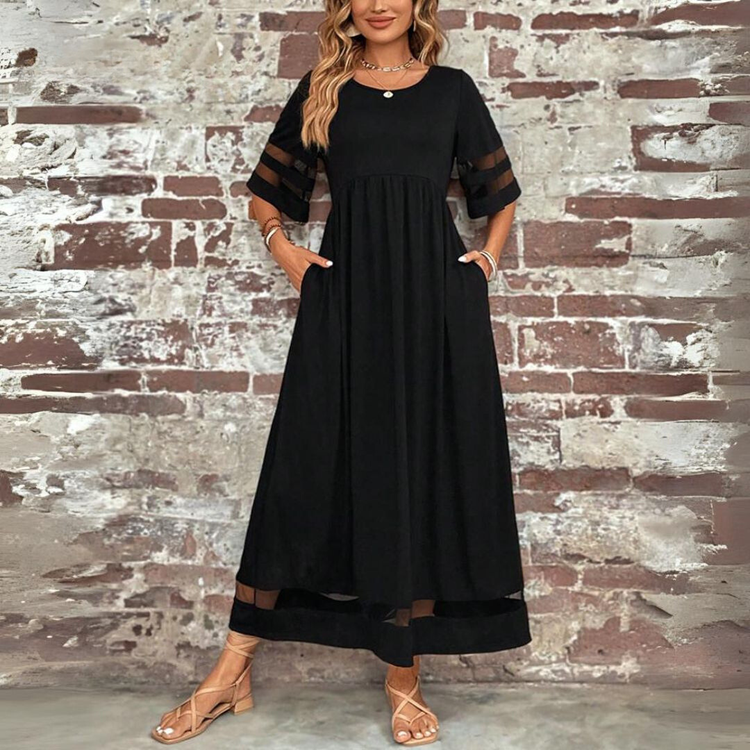 Elegant flattering everyday dress for women | Adeline -5