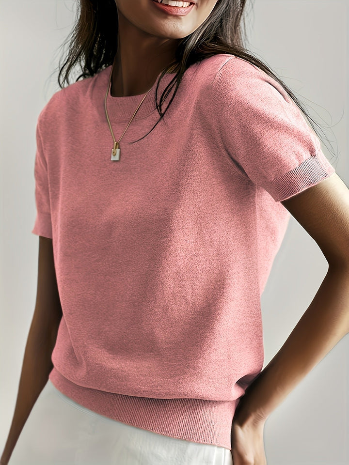 Elira | Women's Short Sleeve Viscose Knit Top