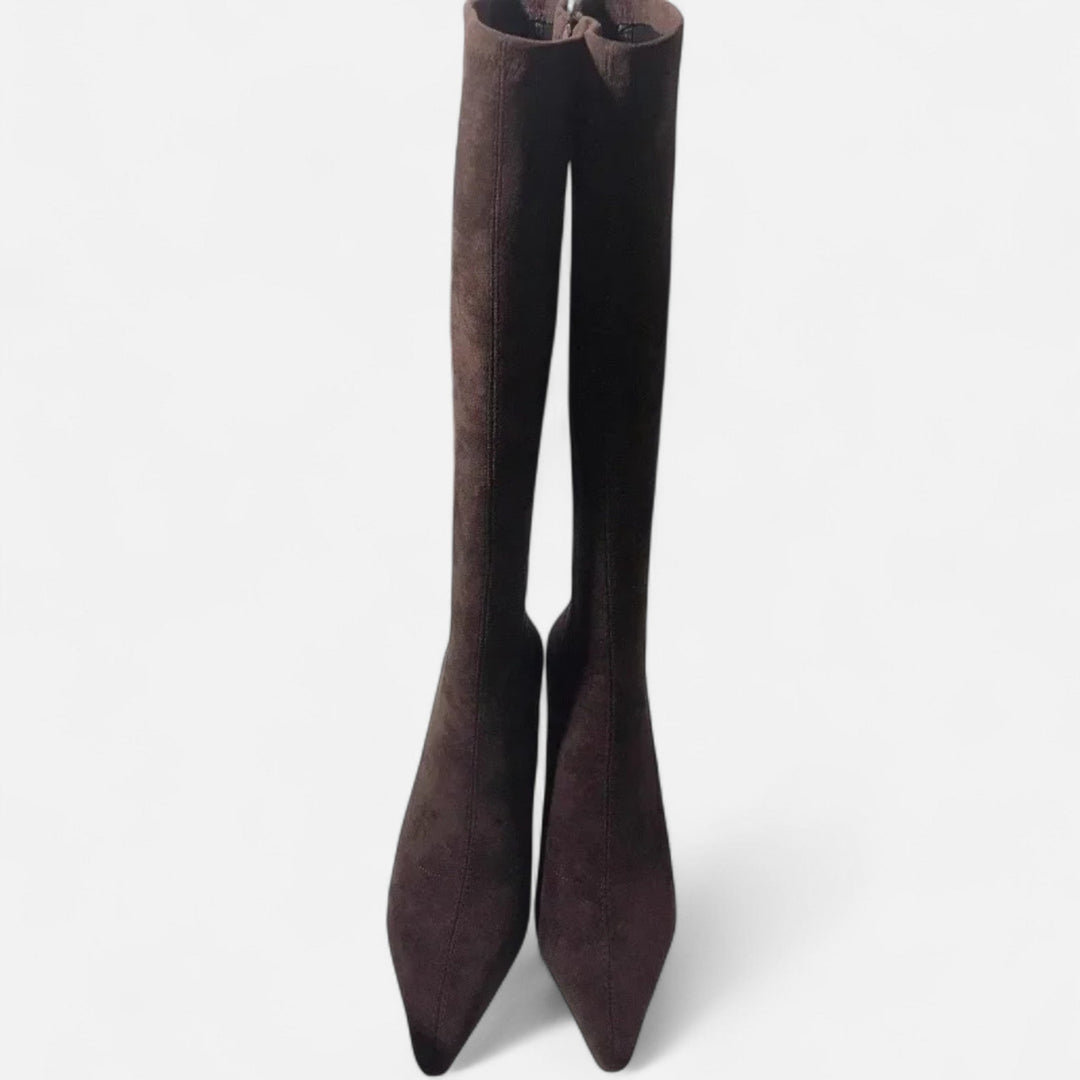 Women’s Suede High Heeled Boots