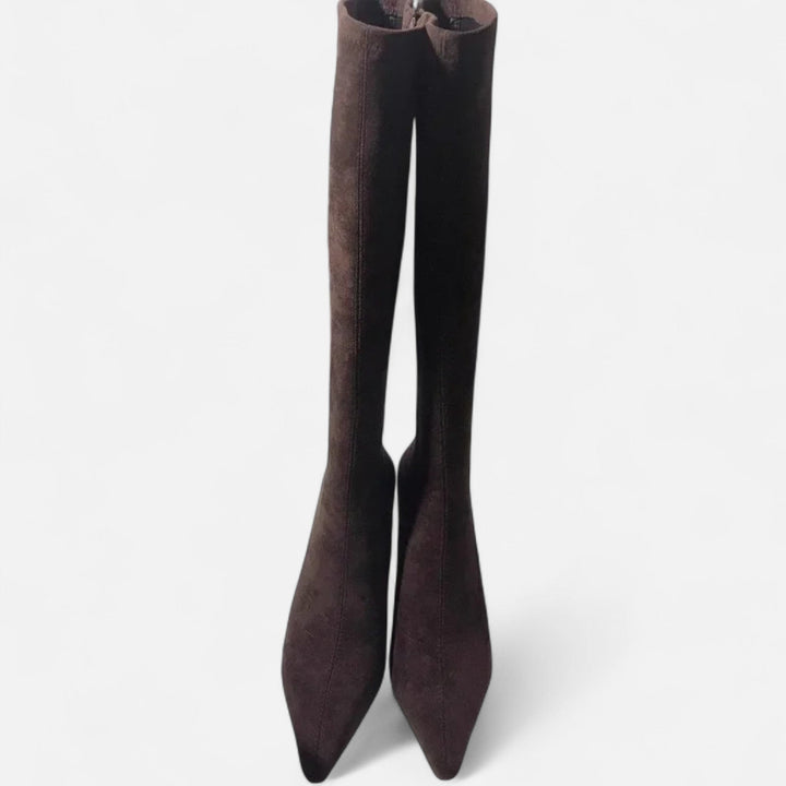 Women’s Suede High Heeled Boots