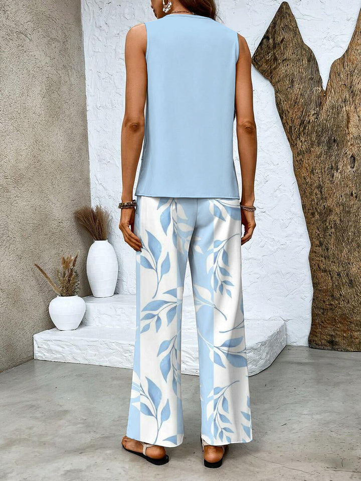 Elegant two-piece vacation set for women | Nora -9