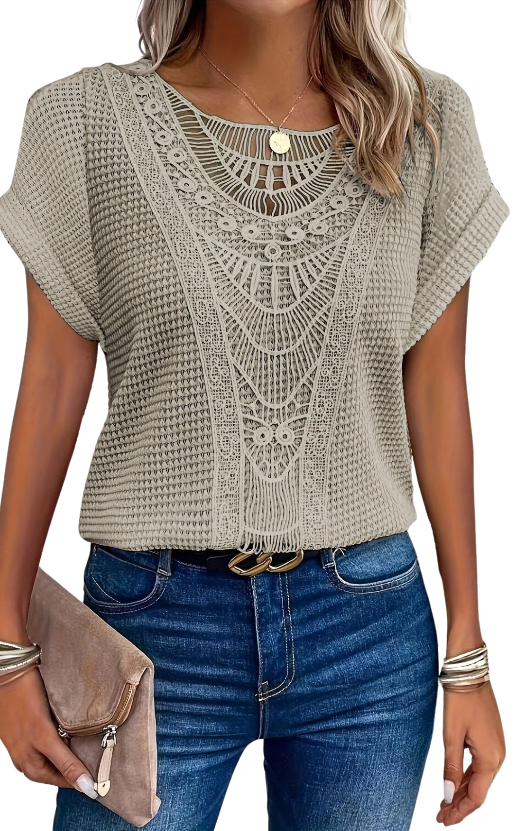 Boho style top for women