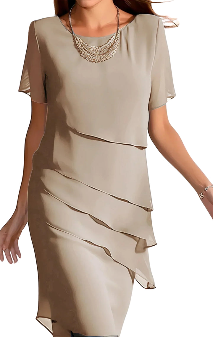 Elegant layered dress for women