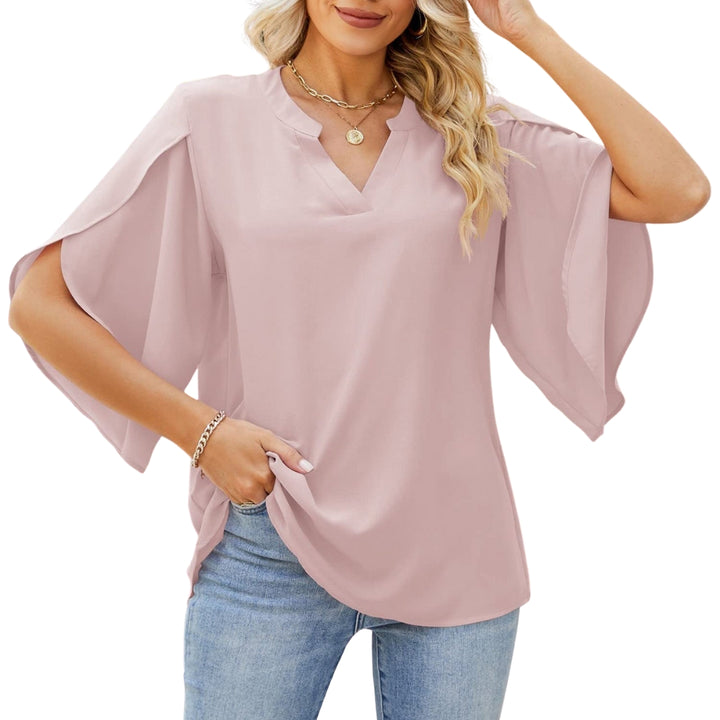 Women's elegant v-neck top