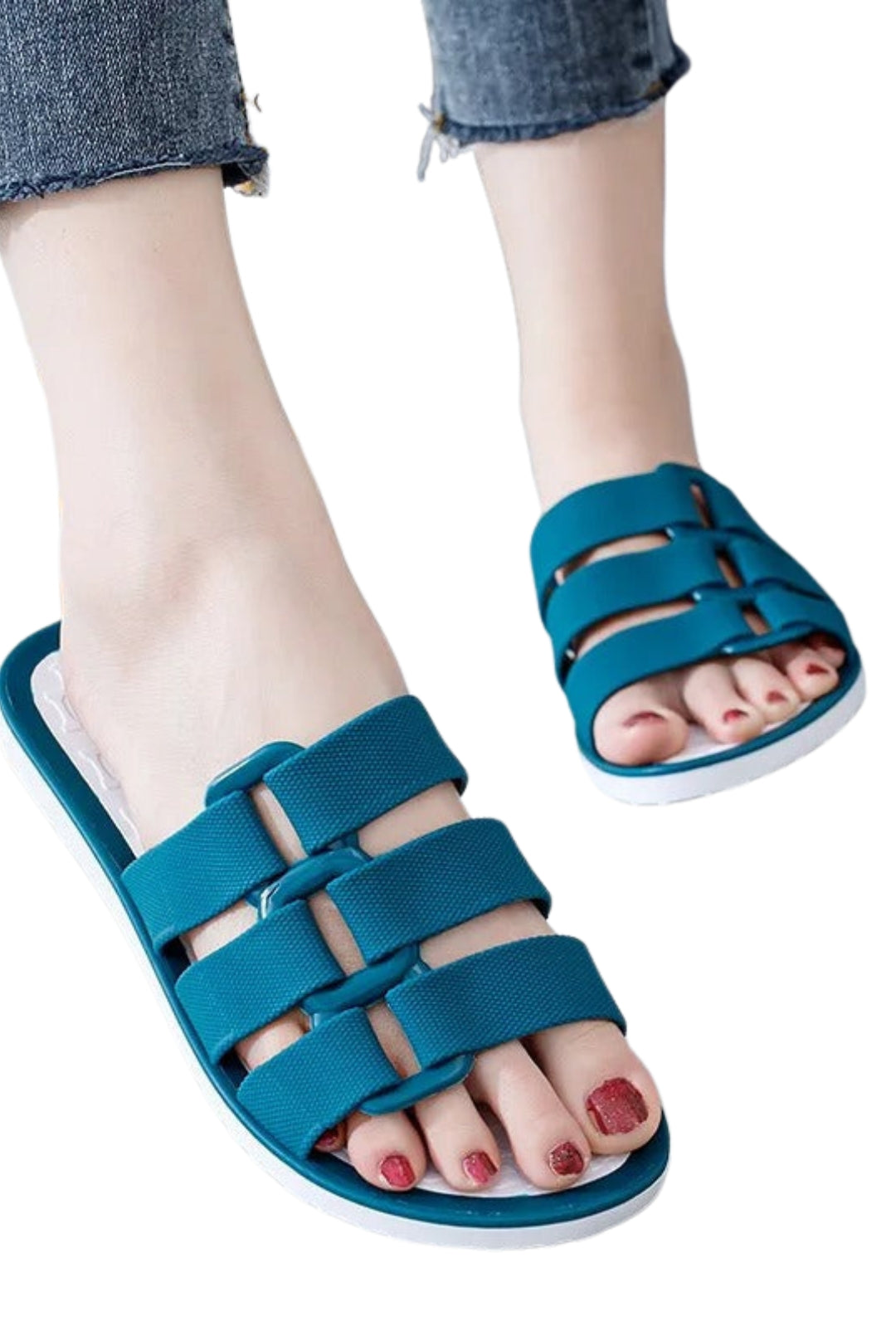 Women's buckle strap beach comfortable sandals