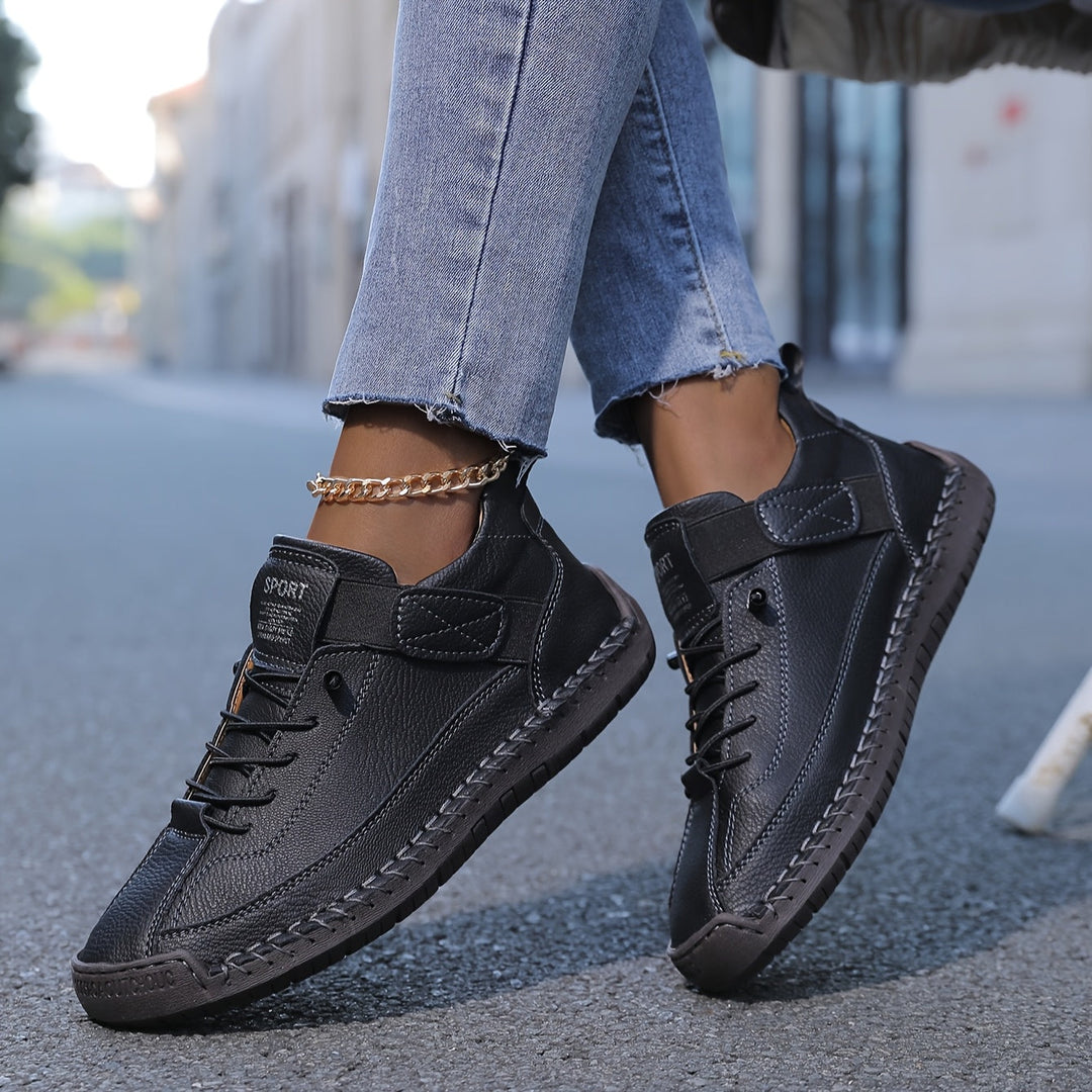 Sylvara | Women's Breathable Slip On Sneakers with Strap