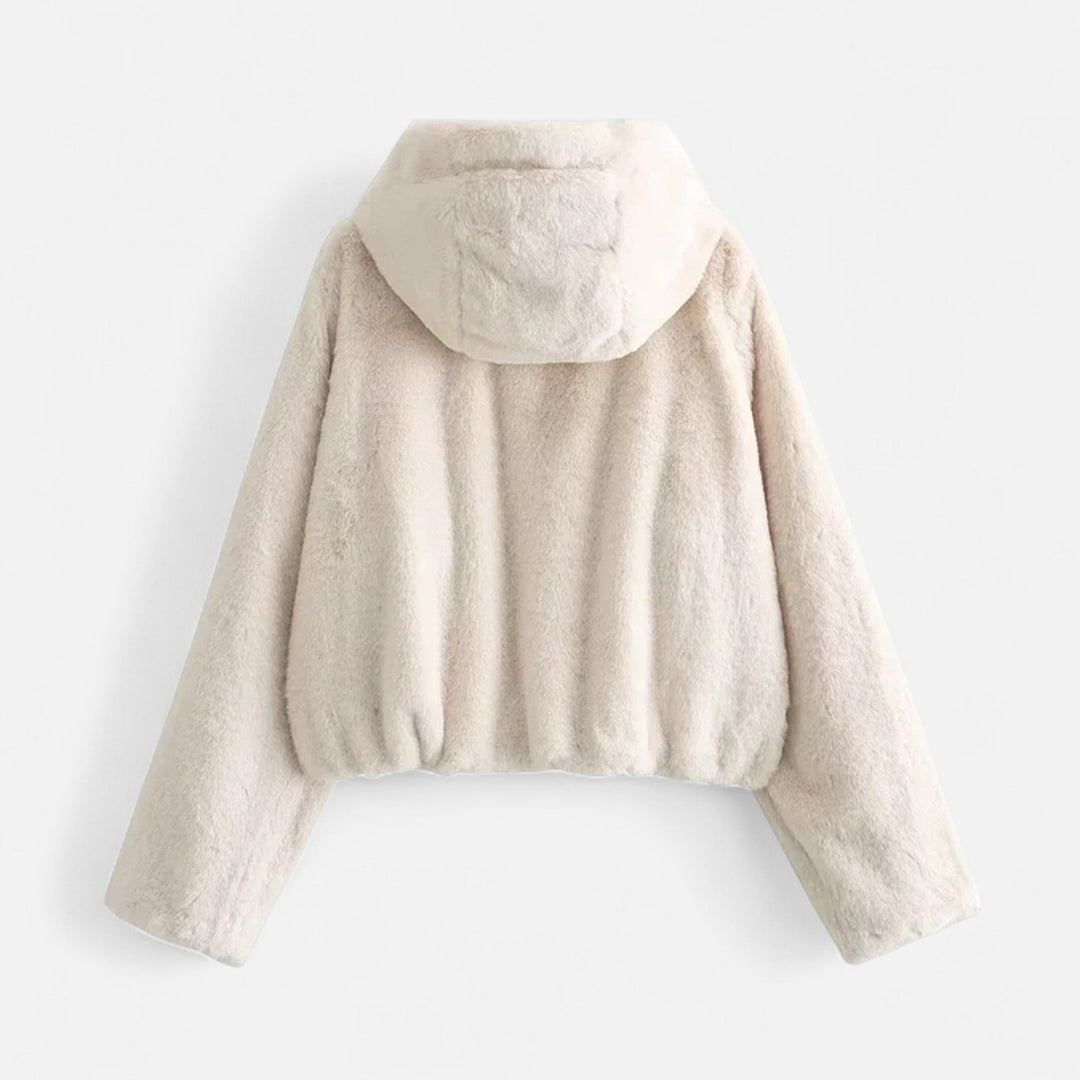Women’s Loose Fit Luxe Hooded Faux Fur Coat