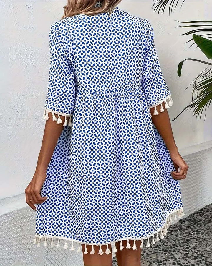 Short Sleeve Mini Dress For Women