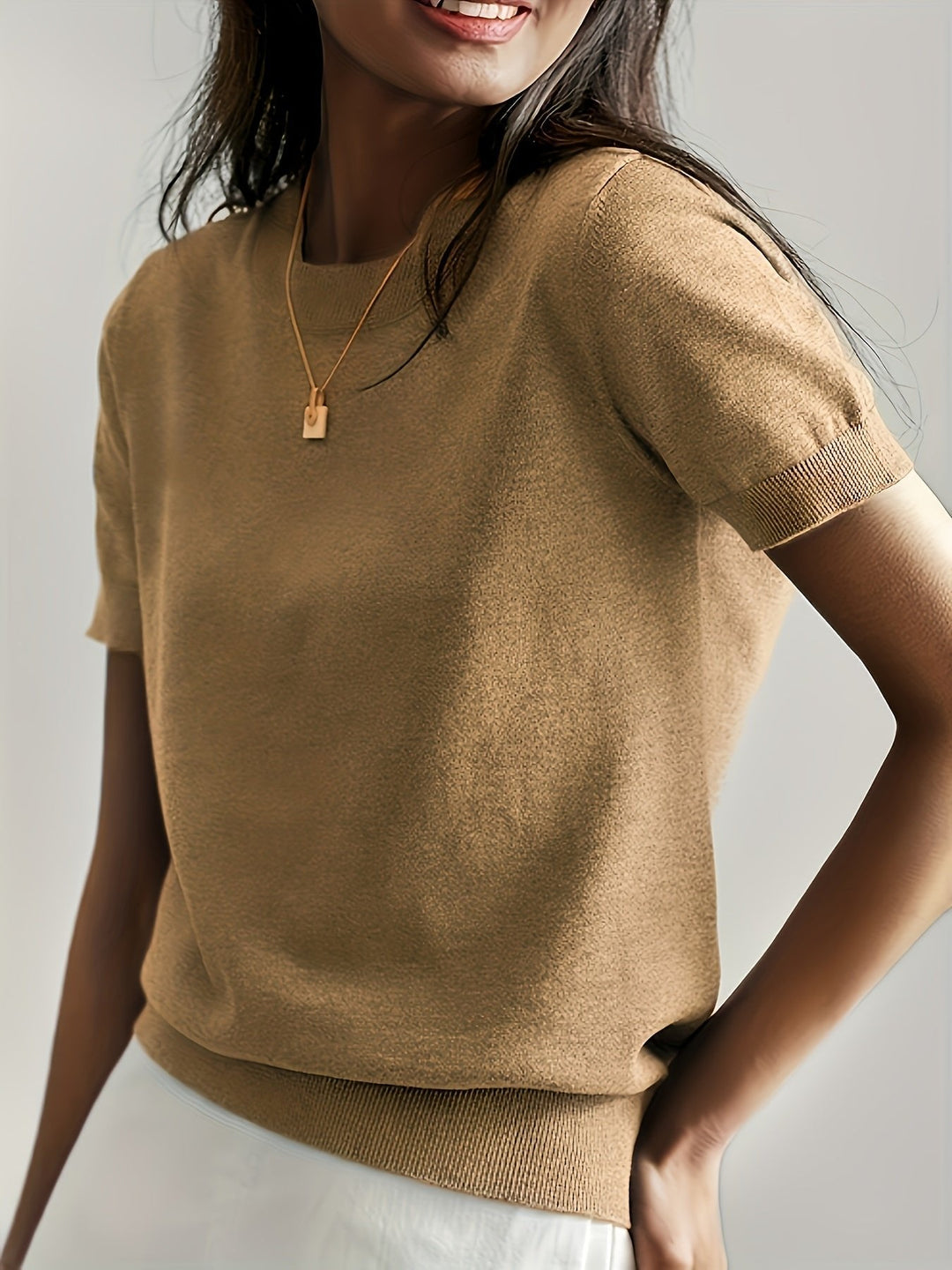 Elira | Women's Short Sleeve Viscose Knit Top