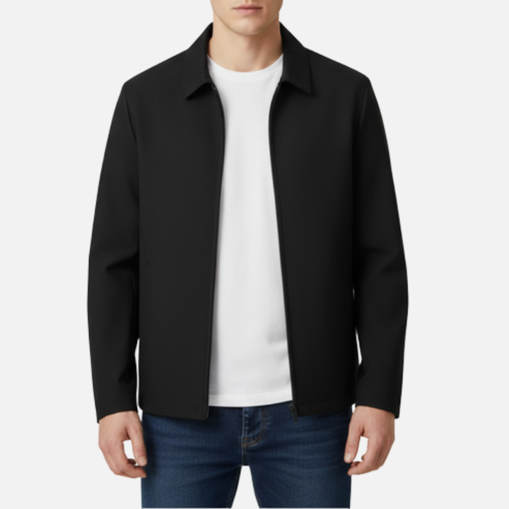 Alaric | Men's Structured Zip Front Bomber Jacket