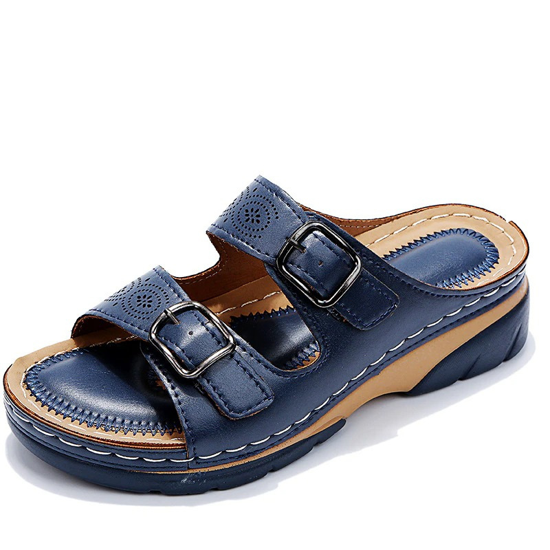 Orthopaedic leather comfort sandals for women | AussieSoles -6