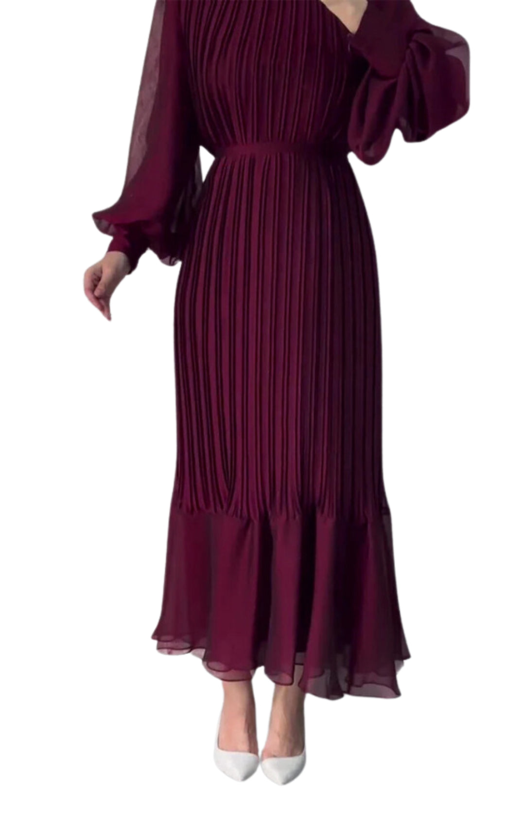 Women's pleated elegant dress